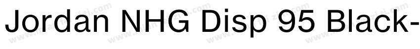 Jordan NHG Disp 95 Black字体转换